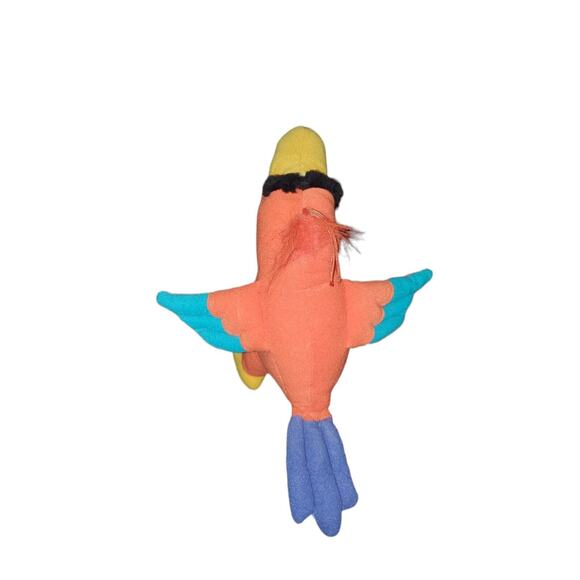 Disney Aladdin 8" Lago Plush Parrot by Mattel Vintage Stuffed Bird - Picture 3 of 6
